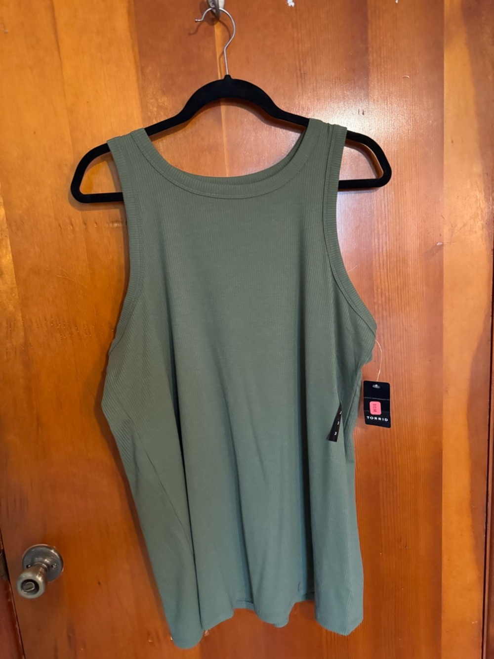 Torrid Olive Rib Knit Tank Top